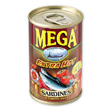 Mega Sardines Extra Hot 155g