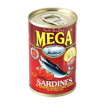 Mega Sardines In Tomato Chilli 155g