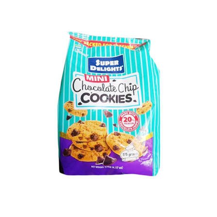 Super Delights Mini Chocolate Chip Cookies 175g