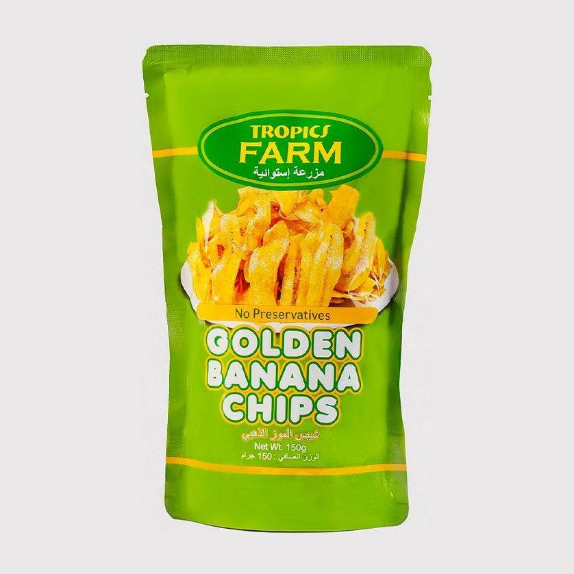 Tropics Farm Golden Banana Chips 150g